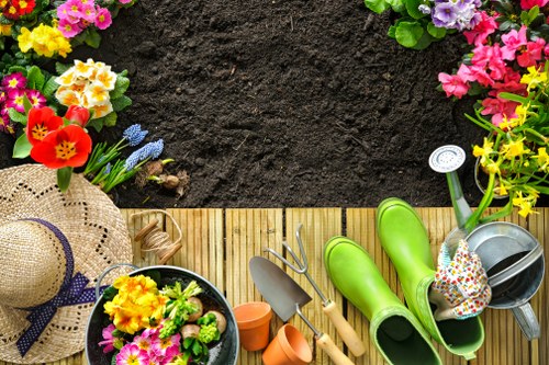 Rich, fertile soil prepared for planting in Camden garden